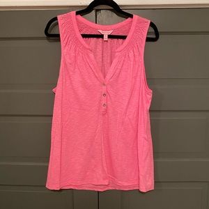 Lilly Pulitzer Hot Pink Essie Top Size XL